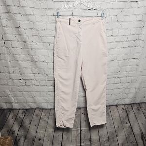 Peserico Women's Straight Fit Soft Pink Corduroy pants Size EU44 (US8/10) NWOT